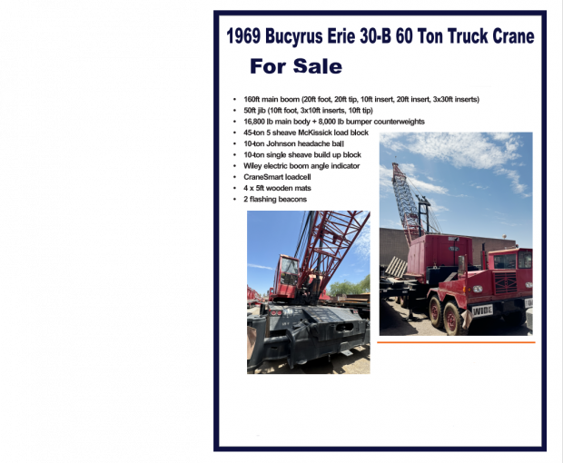 1968 Bucyrus-Erie 30-B 60 Ton 7