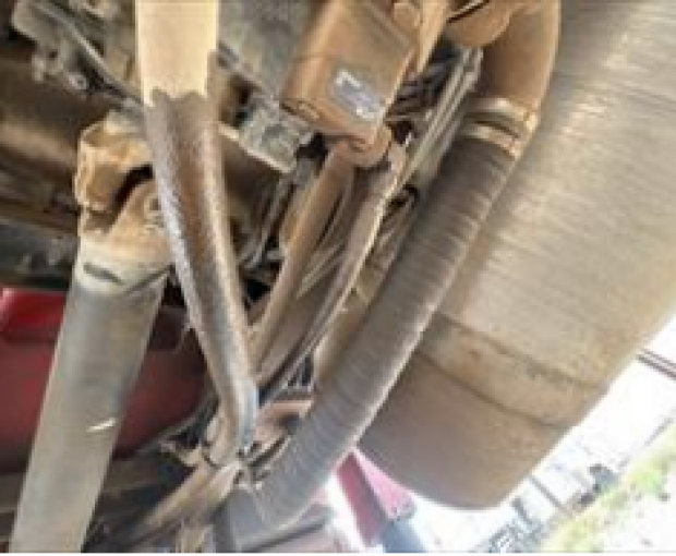 Active oil leak