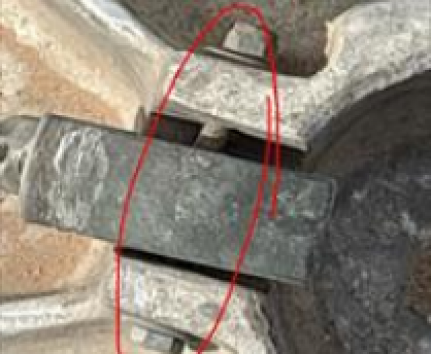 Bolts bent